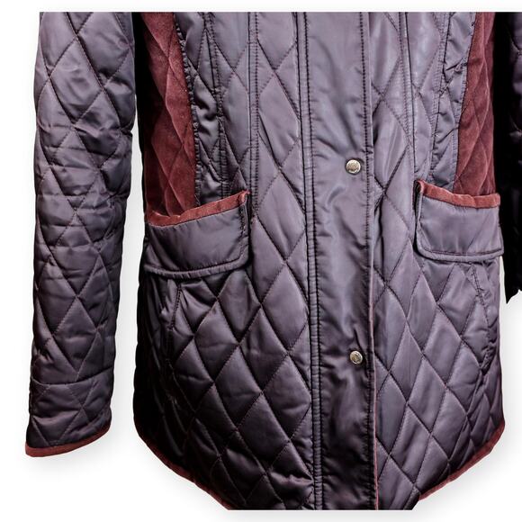 Vince Camuto Purple Burgundy Packable Quilted Jacket S - Picture 7 of 9